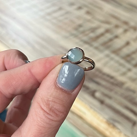 Size 7 - sterling silver ring with faceted moonstone - Picture 4 of 4